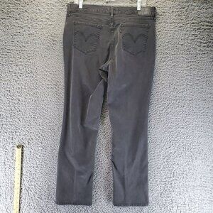 Levis Jeans Womens 12/31 Black 505 Straight Fit Classic Cotton Denim